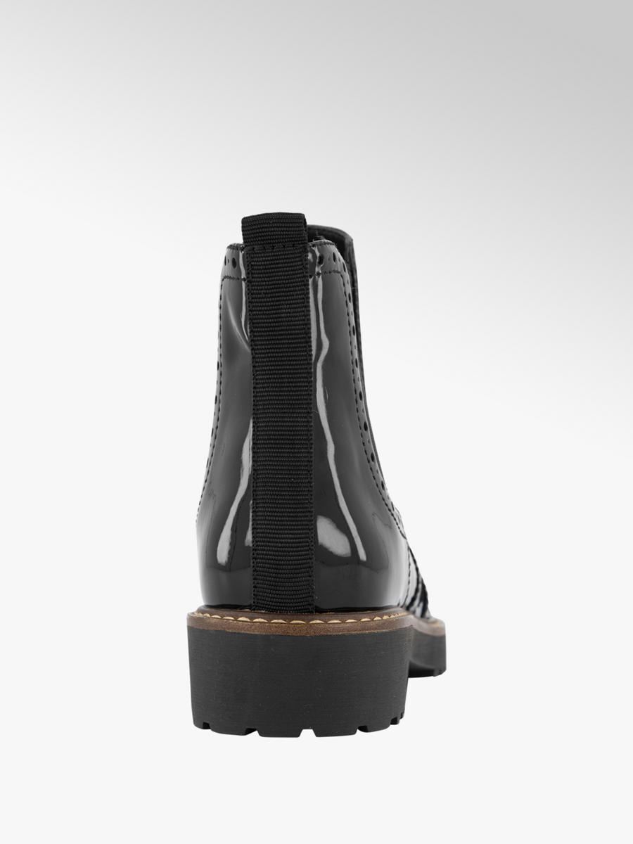 Zwarte brogue chelsea boot van Graceland Zwarte brogue chelsea boot van Graceland